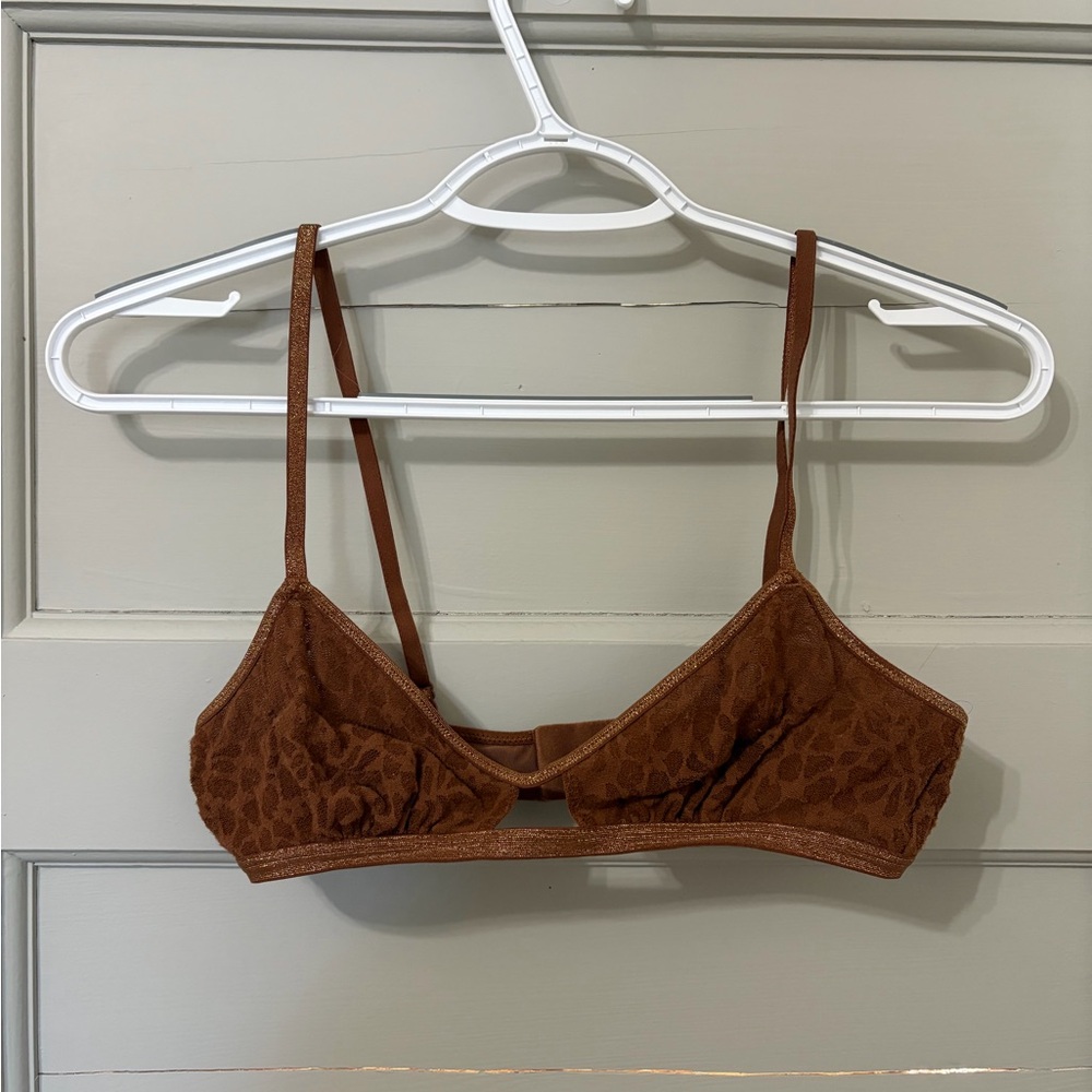 Aerie Brown Leopard Bralette
